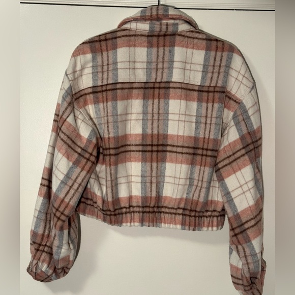 Ashley by 26 International Cropped Flannel Jacket size large - Picture 2 of 4